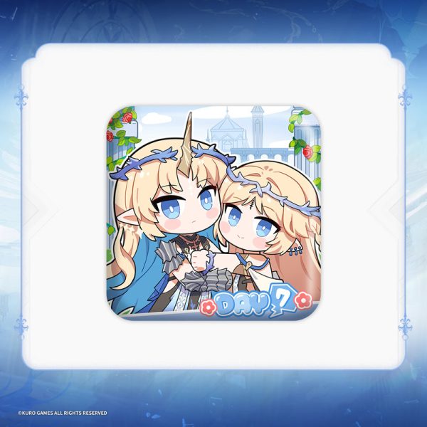 鳴潮 カルテジア ちびキャラ正方形缶バッジ｜Yogoods