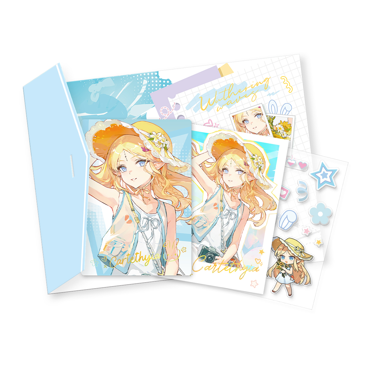 鳴潮 心域エコー 漂泊者・カルテジア・ルパ チェキ風ミニカード