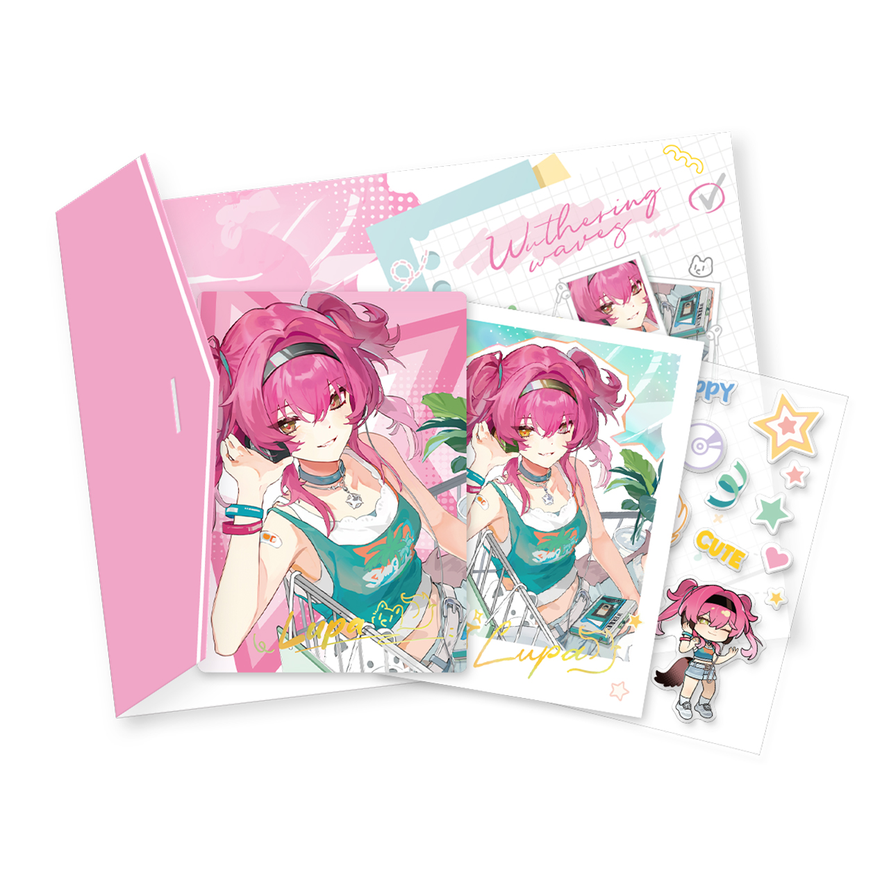 鳴潮 心域エコー 漂泊者・カルテジア・ルパ チェキ風ミニカード