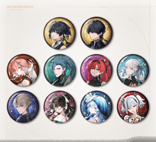 鳴潮』共鳴者テーマ アイコン両面ホログラム缶バッジ｜Yogoods
