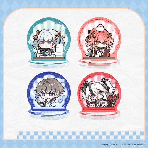 鳴潮 共鳴者ちびキャラのアクリルスタンプオブジェ