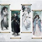 鳴潮 枕夢山河シリーズのキャラクターアート入り掛け軸風冷蔵庫マグネットセット