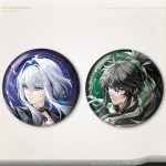鳴潮の仇遠とガルブレーナのアイコンイラストを使用した反射缶バッジ