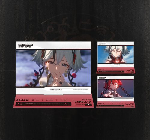 鳴潮の椿の印象的なPVシーンを再現した場面写アクリルスタンド