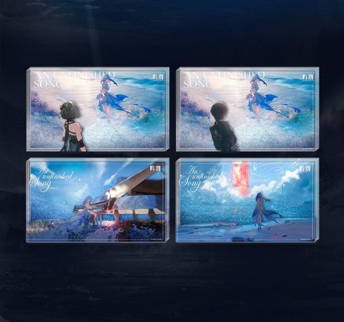 鳴潮 未完成の歌テーマのグリッター入りアクリルブロック